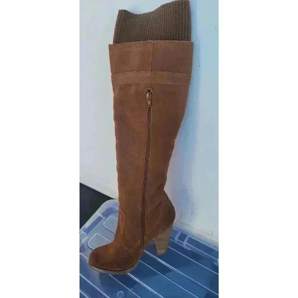 seychelles Tan Suede Over The Knee Women's Sz 6.5